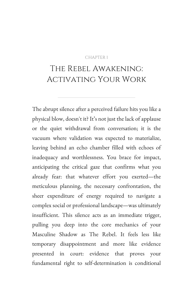 Rebel: Masculine Shadow Clarity: Your Condition Constructed interior preview