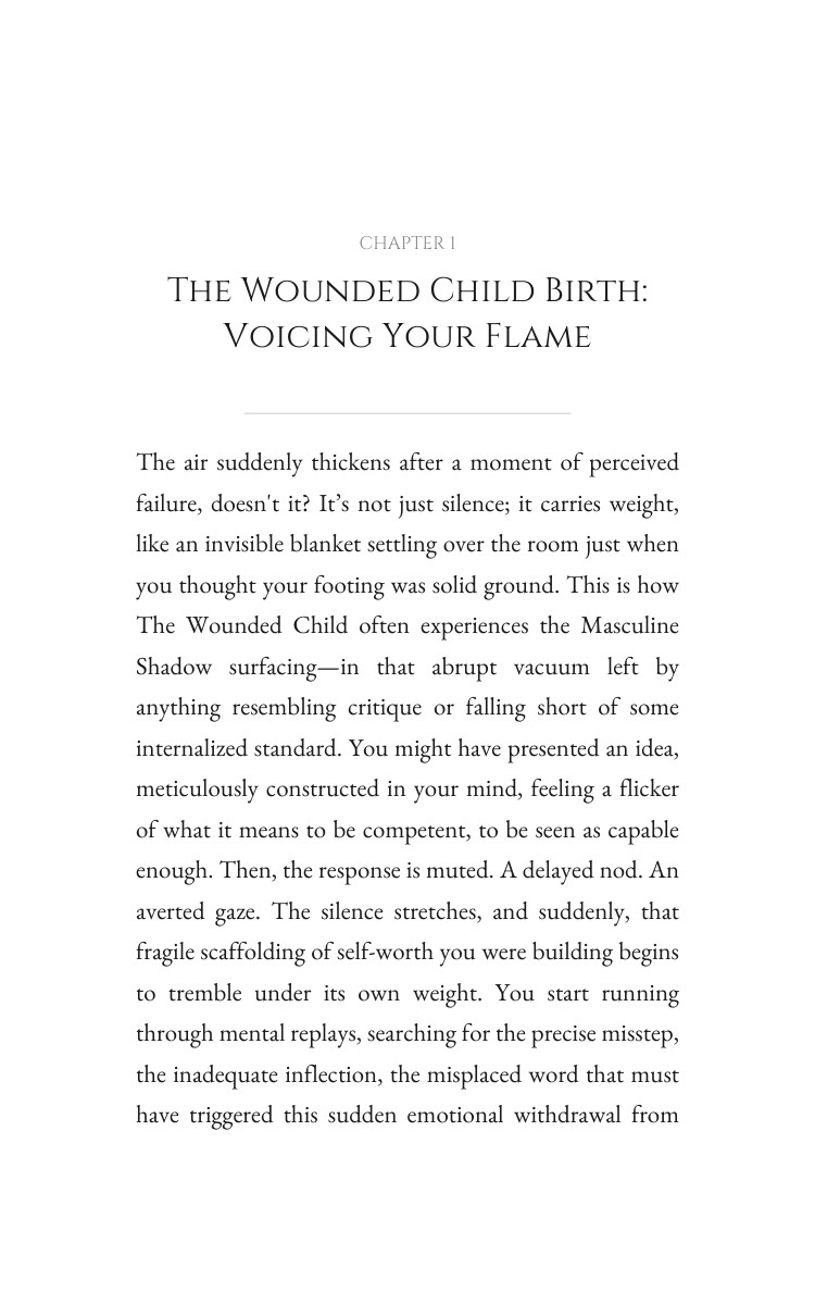 Wounded Child: Your Masculine Shadow Mastery: Your Aspiration Unleashed interior preview