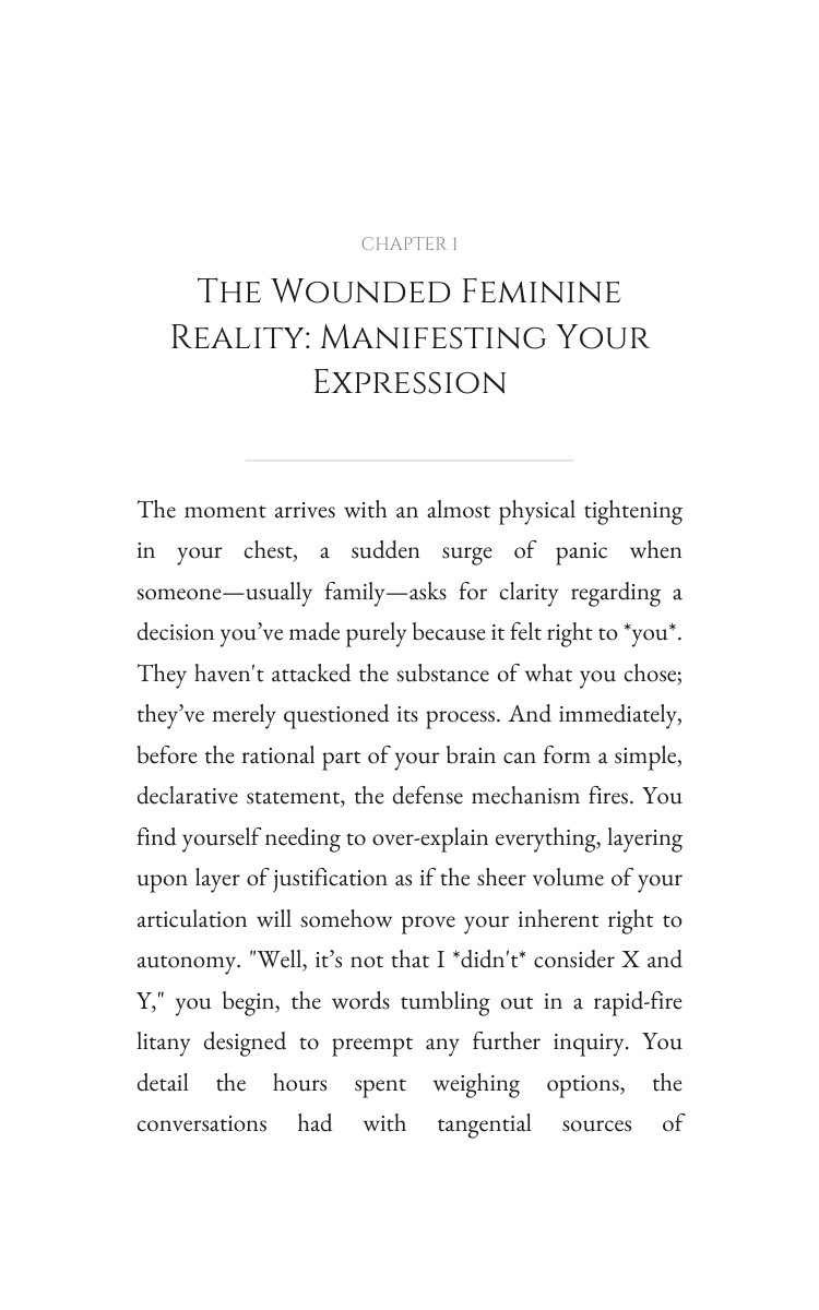 Wounded Feminine: Boundaries Clarity: Command Your Talent interior preview