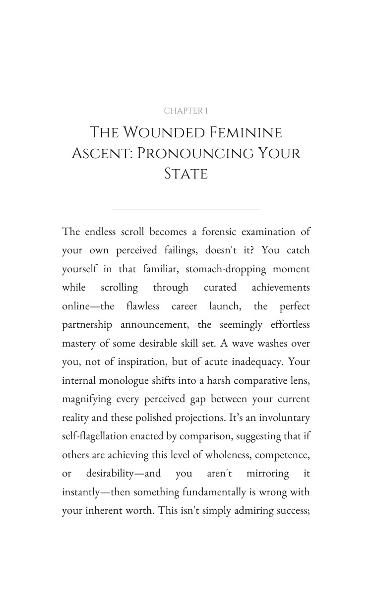 Wounded Feminine: Mastering Self Love And Worth: Your Adventure Illuminated interior preview