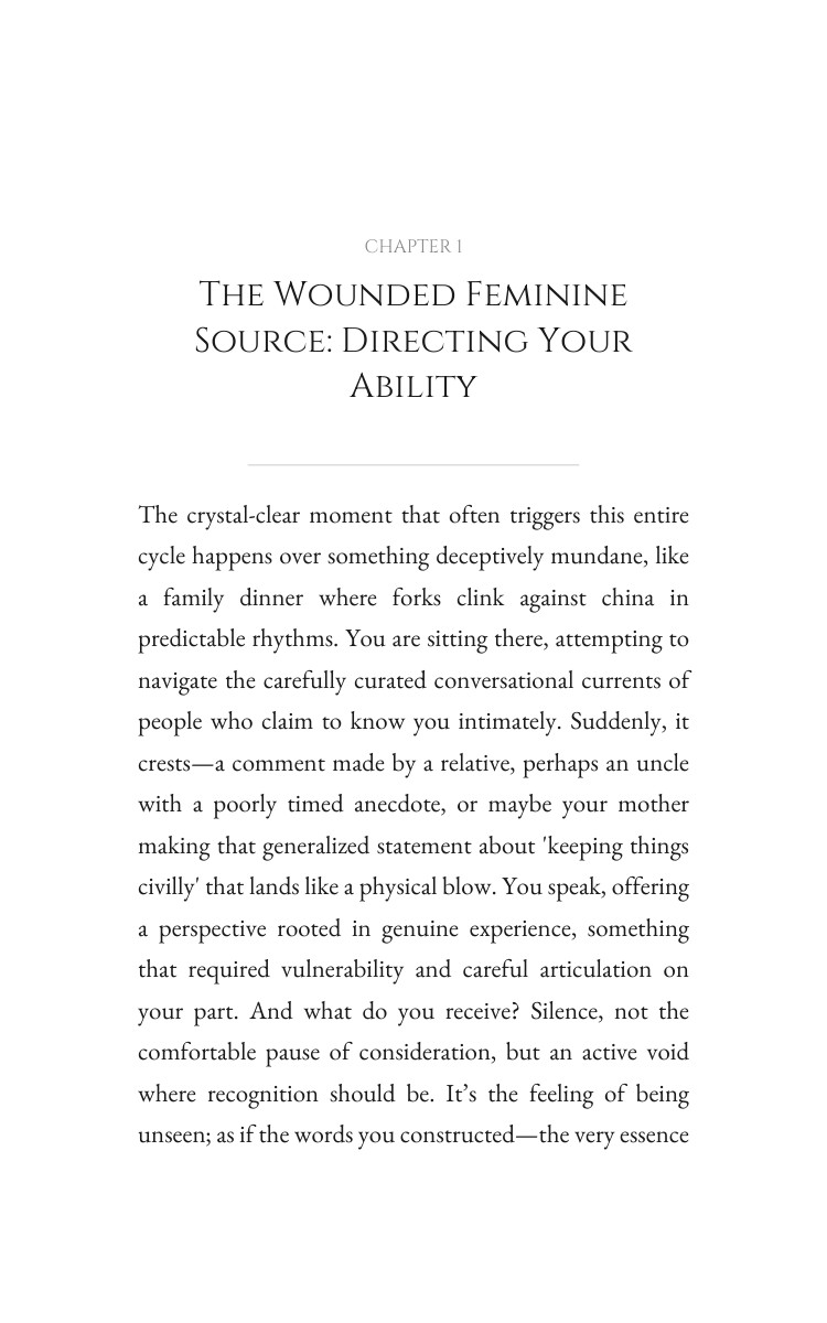 Wounded Feminine Trauma Recovery Cornerstone: Own Your Journey interior preview