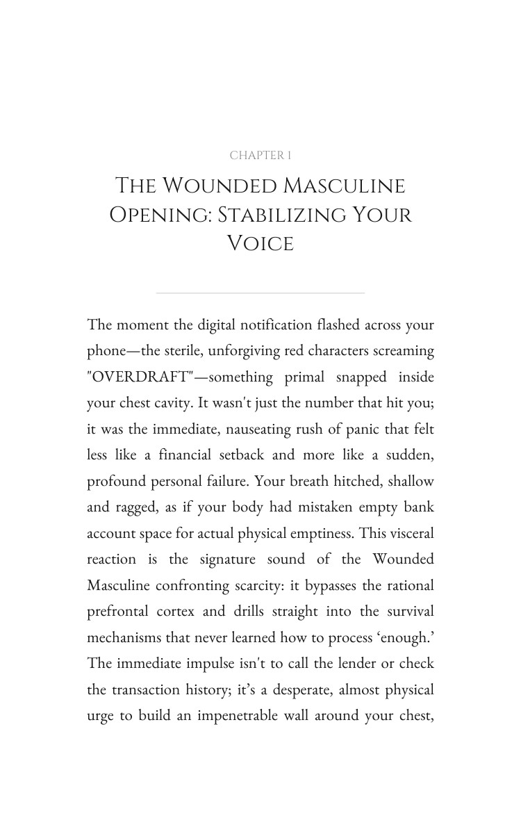 Wounded Masculine: Money And Scarcity Mastery Path: Unlock Your Ascent interior preview