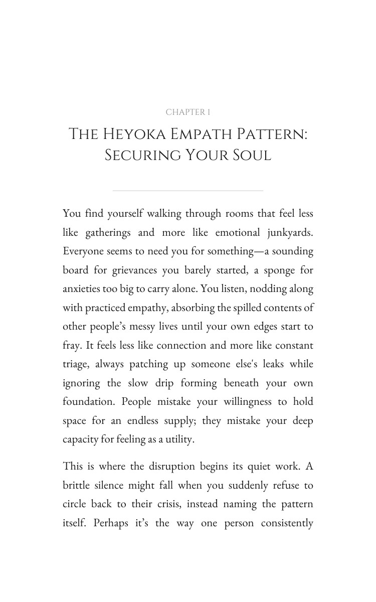 Boundaries Sensitivity Code: Heyoka Empath: Secure Your Yearning interior preview