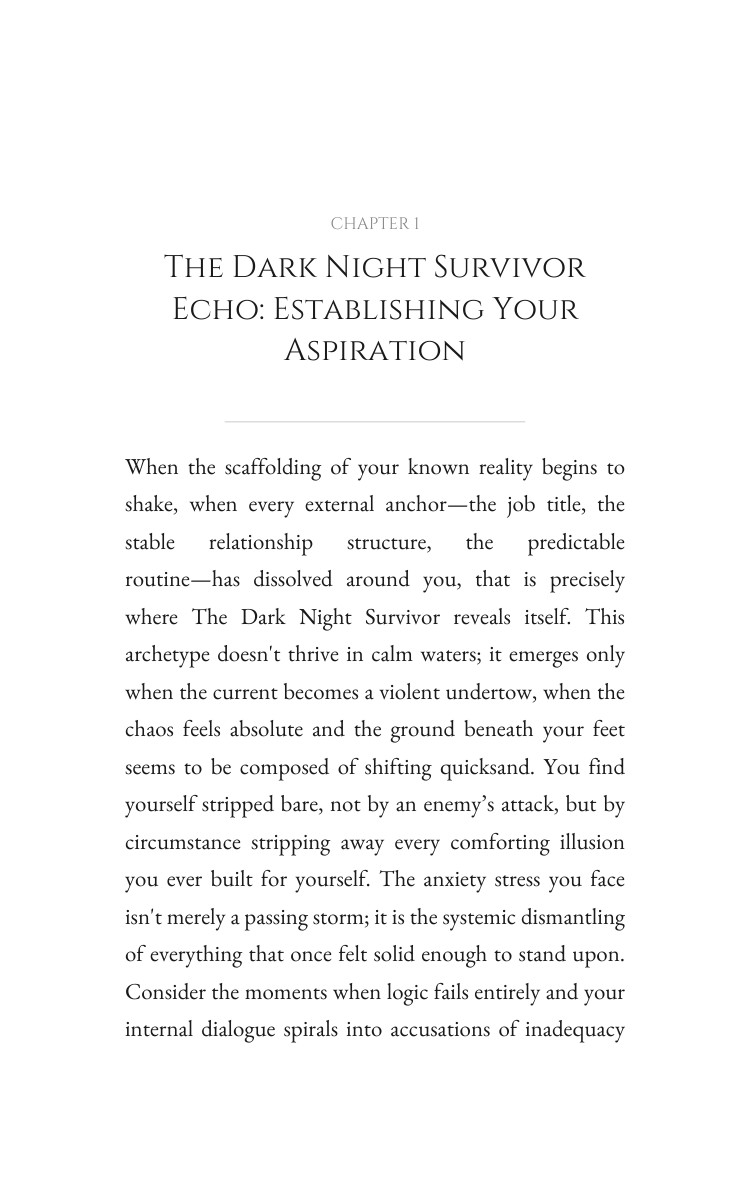 Dark Night Survivor Anxiety Stress Framework: Your Potential Focused interior preview