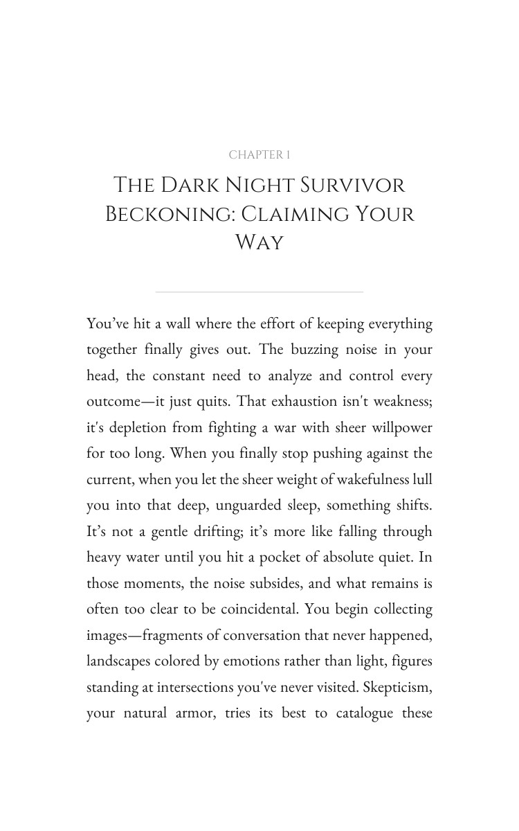 Dark Night Survivor: Intuition Psychic Amplification: Unblock Your Flame interior preview