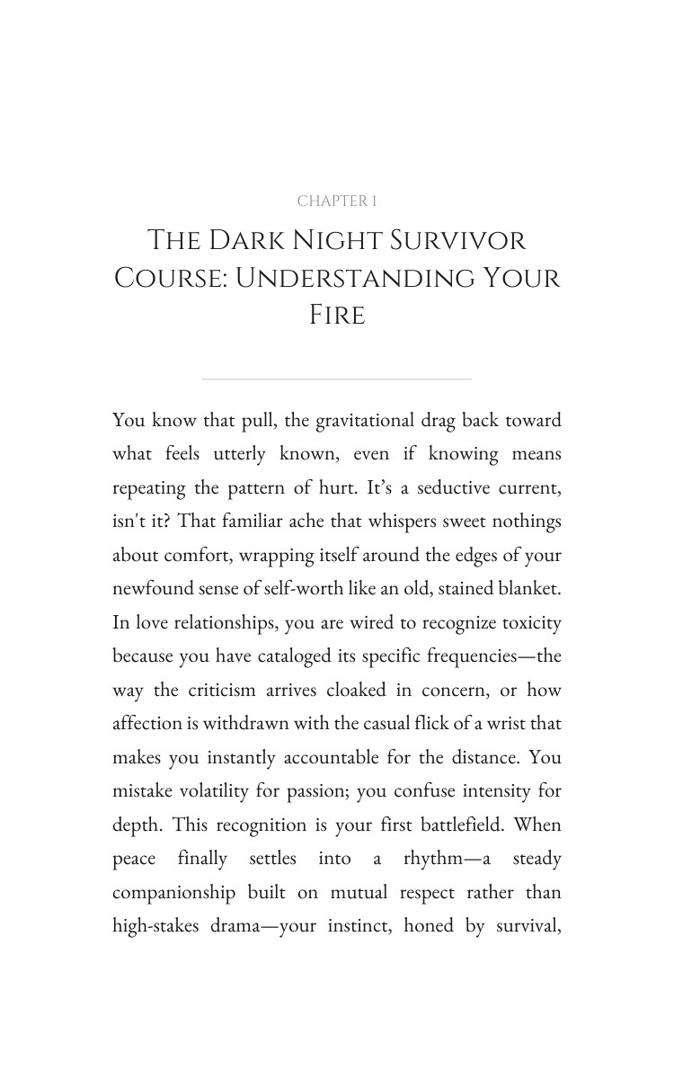 Dark Night Survivor Love Relationships Resource: Integrate Your Talent interior preview