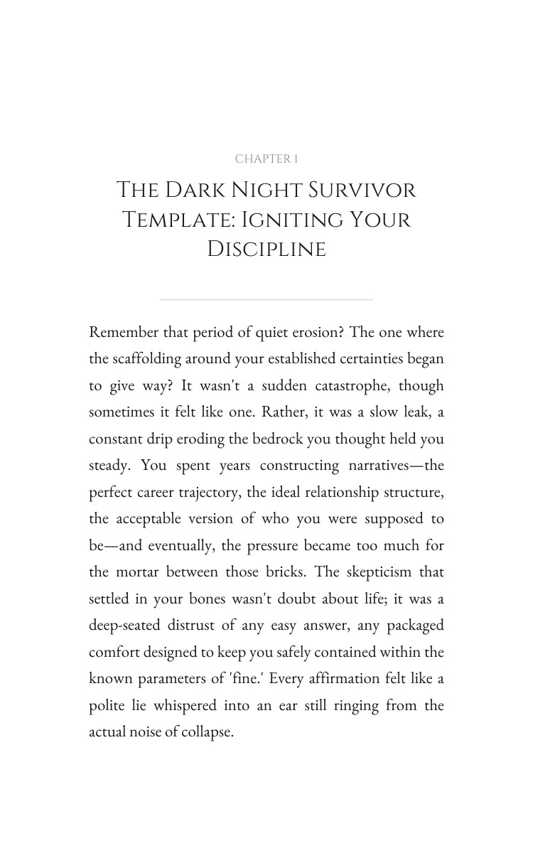 Dark Night Survivor Spiritual Awakening Integration Cornerstone: Your Ascent Blueprint interior preview