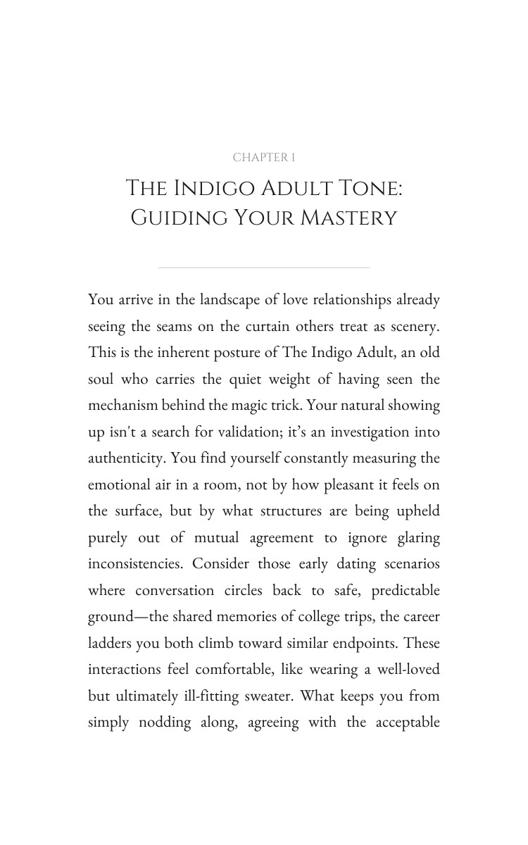 Indigo Adult Love Relationships: Practical Guide: Harness Your Practice interior preview