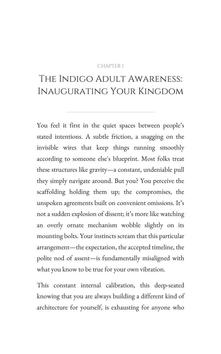 Indigo Adult Manifestation Integration: Orchestrate Your Movement interior preview
