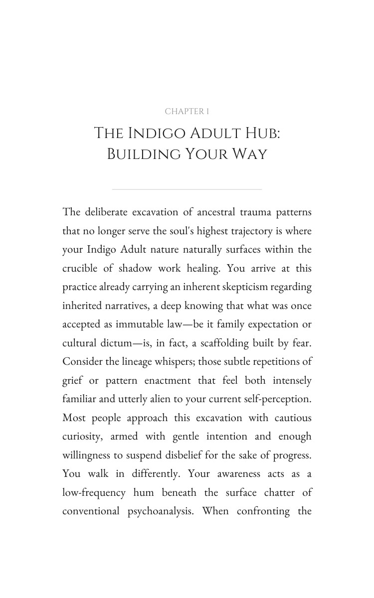 Indigo Adult Shadow Work Healing Field Guide: Navigate Your Road interior preview