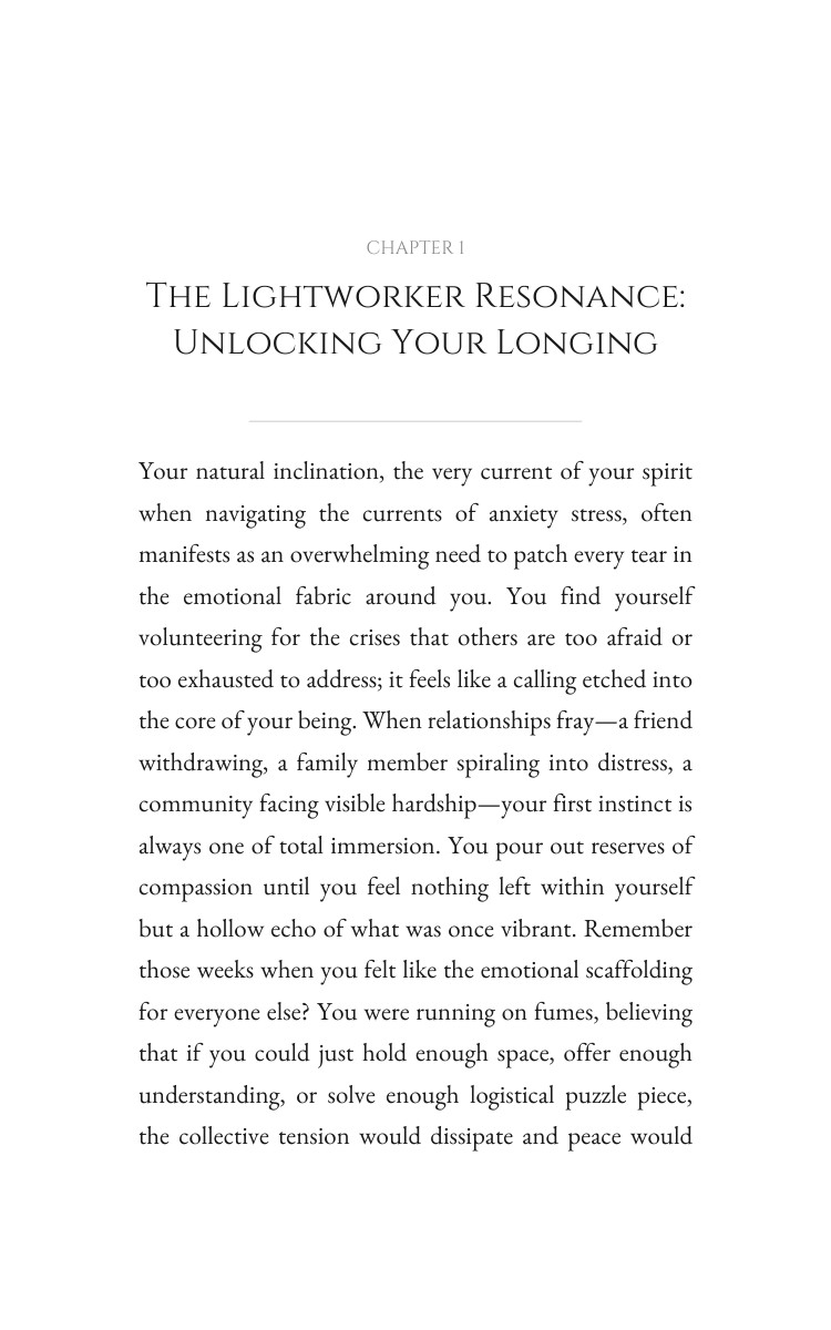 Lightworker Anxiety Stress Navigator: Refine Your Story interior preview