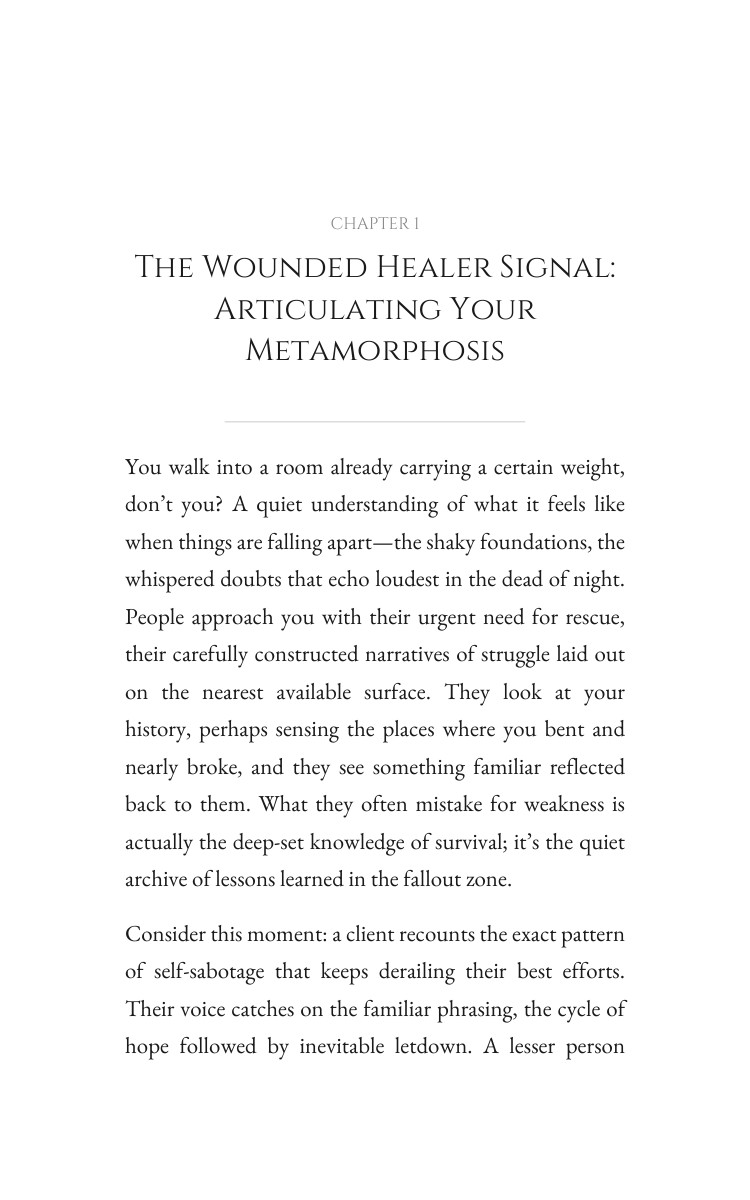 Manifestation Blueprint for Wounded Healer: Your Path Balanced interior preview