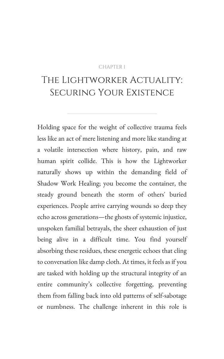 Shadow Work Healing Playbook: Lightworker: Your Being Embodied interior preview