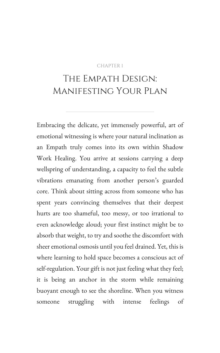 Shadow Work Healing Protocol: Empath: Cultivate Your Discipline interior preview
