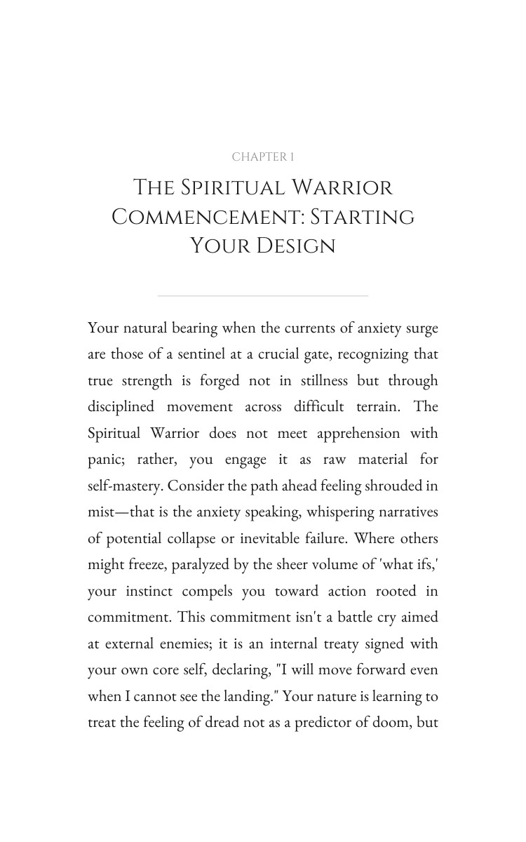 Spiritual Warrior Anxiety Stress Foundations: Calibrate Your Craft interior preview