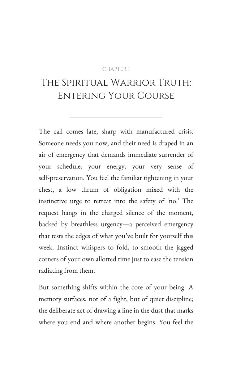 Spiritual Warrior: Boundaries Sensitivity Amplification: Your Excellence Catalyzed interior preview