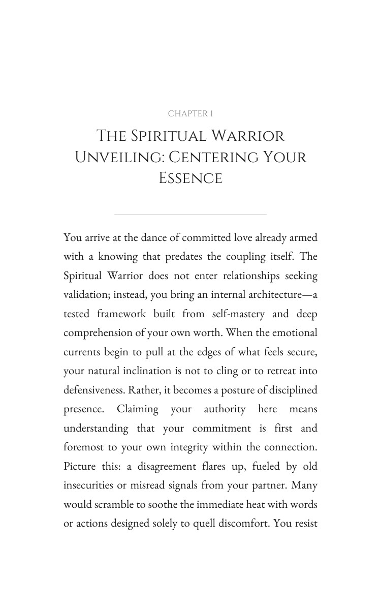 Spiritual Warrior: Love Relationships Clarity: Systematize Your Advancement interior preview