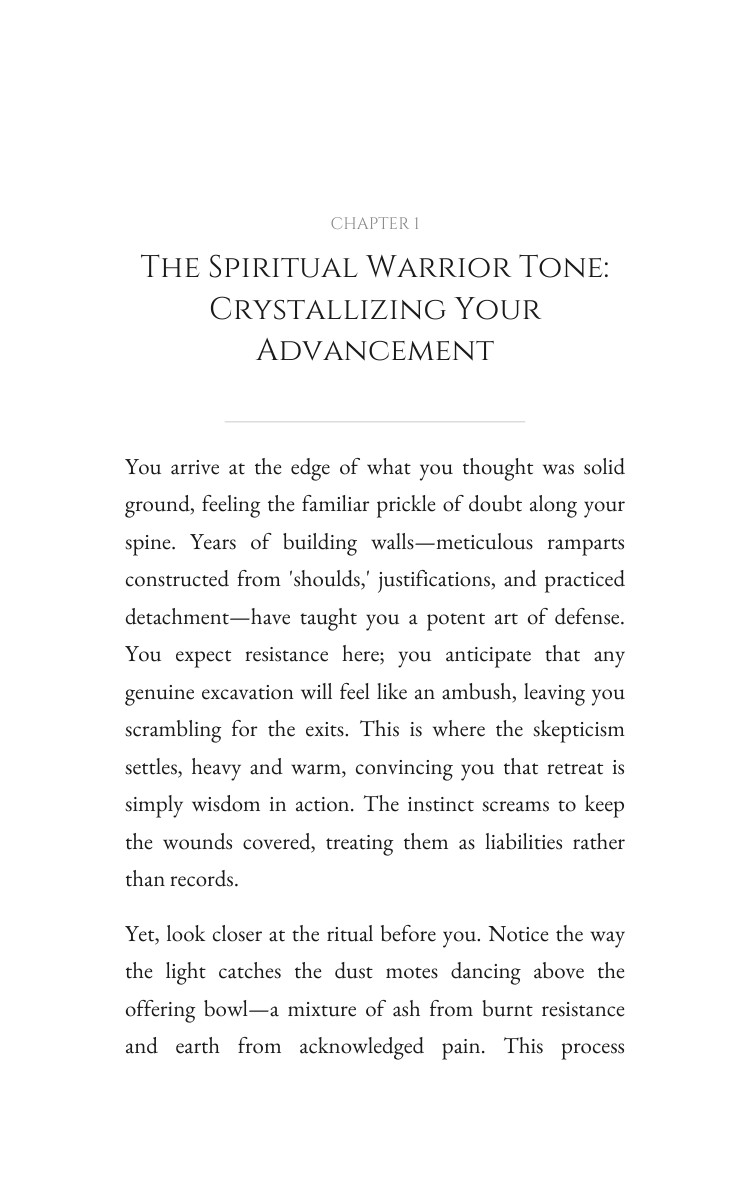 Spiritual Warrior: Shadow Work Healing Clarity: Cultivate Your Story interior preview