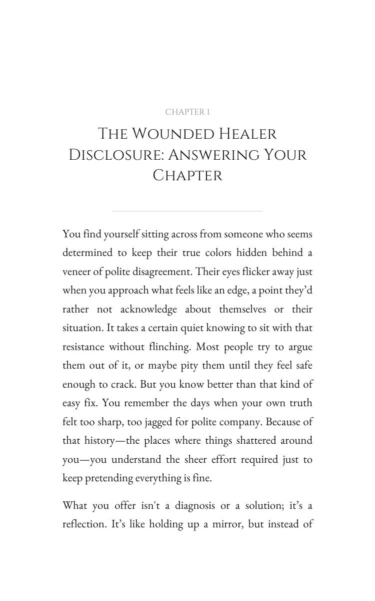 Wounded Healer: Navigating Intuition Psychic: Your Voyage Constructed interior preview