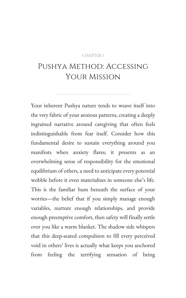 Anxiety Experience: Pushya: Focus Your Plan interior preview