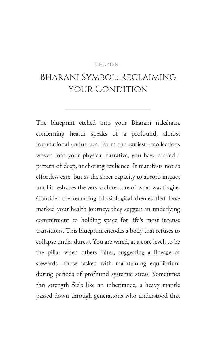 Bharani Health Breakthrough Guide: Channel Your Purpose interior preview