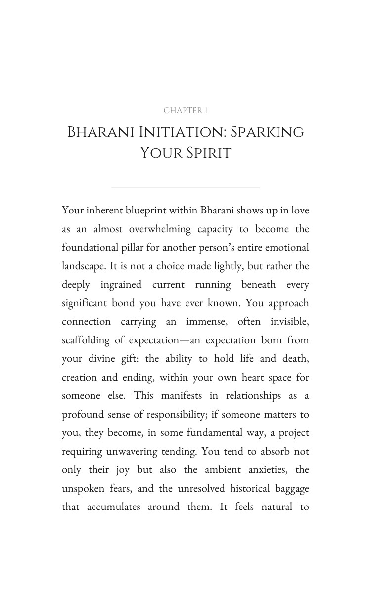 Bharani Mastery: Love: Command Your Aspiration interior preview