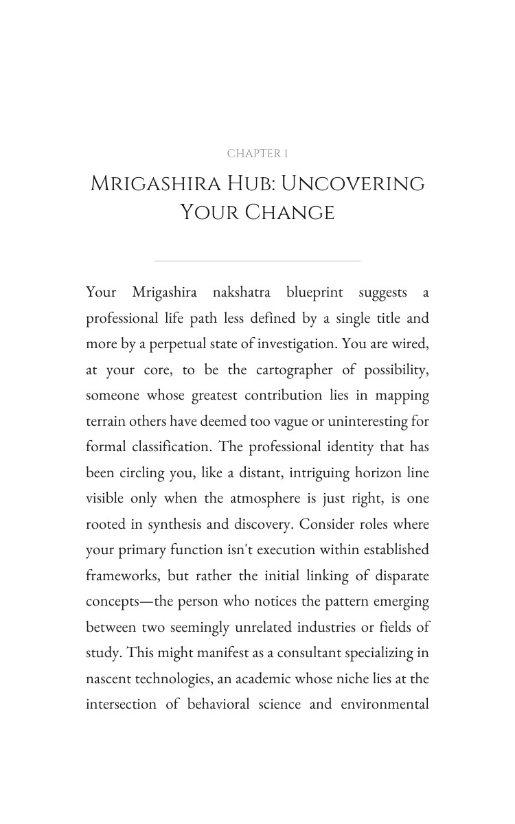 Career Resource: Mrigashira: Elevate Your Journey interior preview