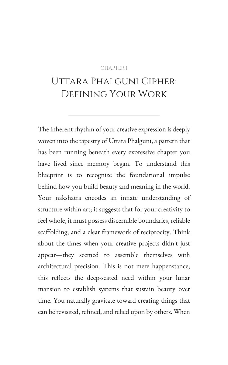 Creativity Framework: Uttara Phalguni: Refine Your Art interior preview