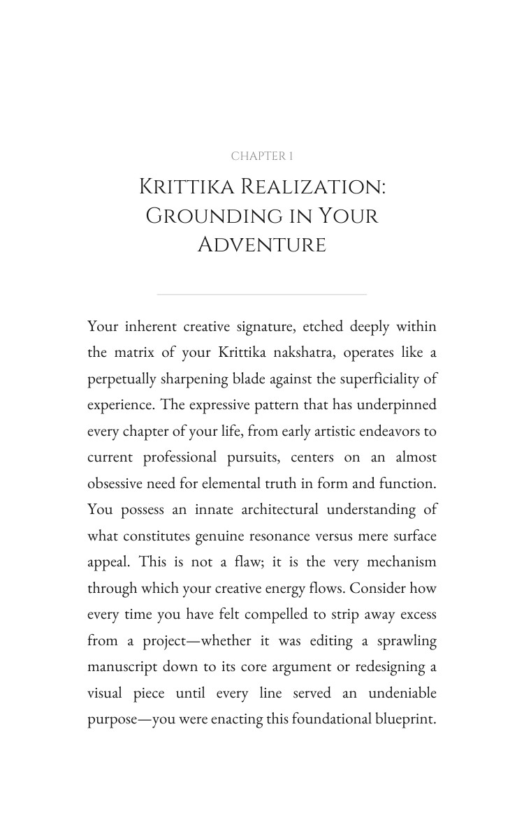 Krittika Creativity Wisdom: Refine Your Metamorphosis interior preview