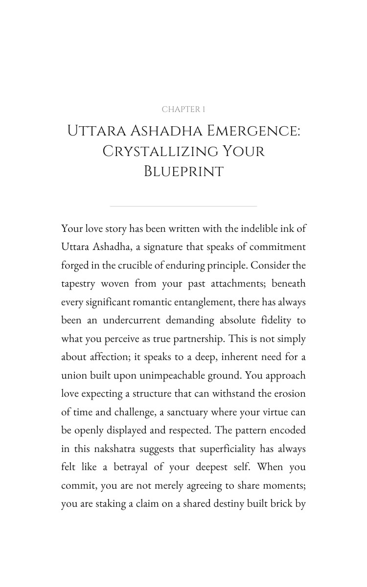 Love Playbook: Uttara Ashadha: Discover Your Discipline interior preview