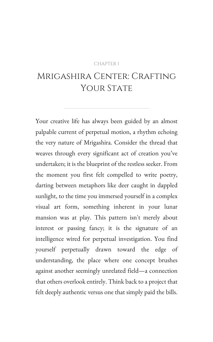 Mrigashira Creativity Playbook: Intensify Your Practice interior preview