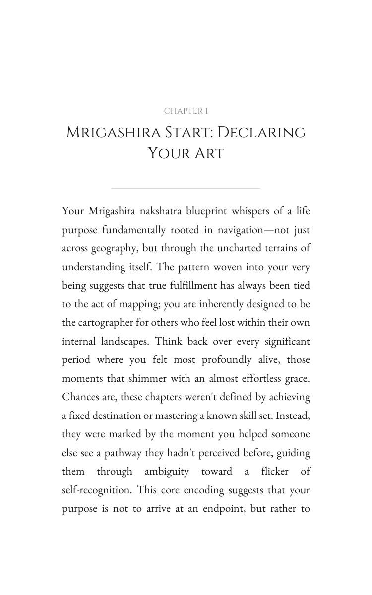 Mrigashira: Life Purpose Unlocked: Orchestrate Your Plan interior preview