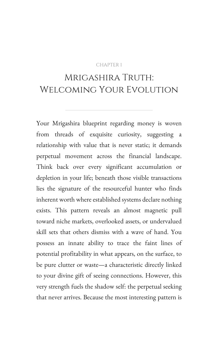 Mrigashira Money Elevation: Prioritize Your Rise interior preview