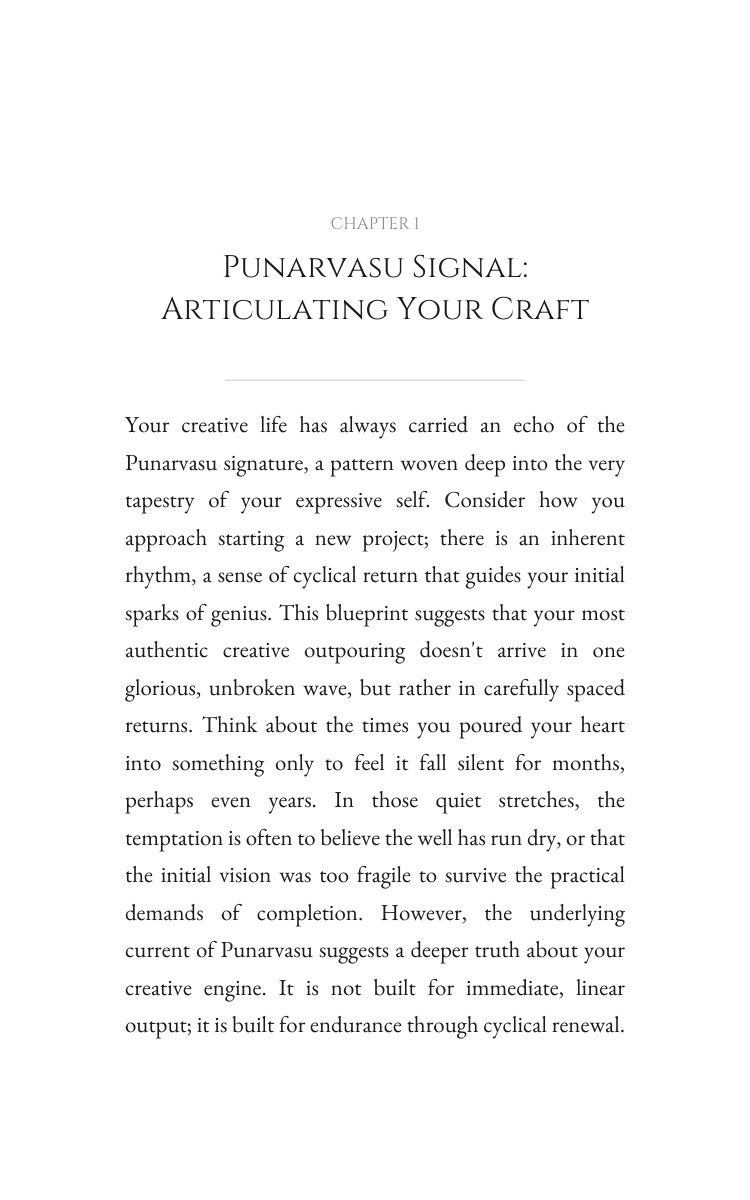 Punarvasu Creativity Foundations: Harness Your Being interior preview