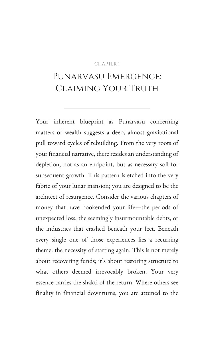 Punarvasu: Mastering Money: Your Script Crystallized interior preview