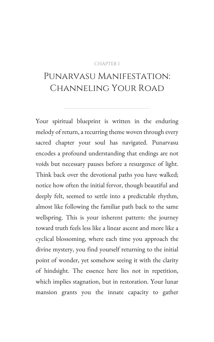 Punarvasu Spirituality Wisdom: Your Gift Consolidated interior preview
