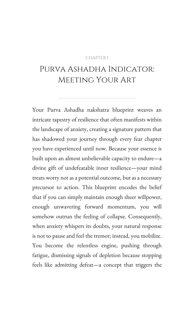Purva Ashadha Anxiety Keystone: Your Desire Realized interior preview