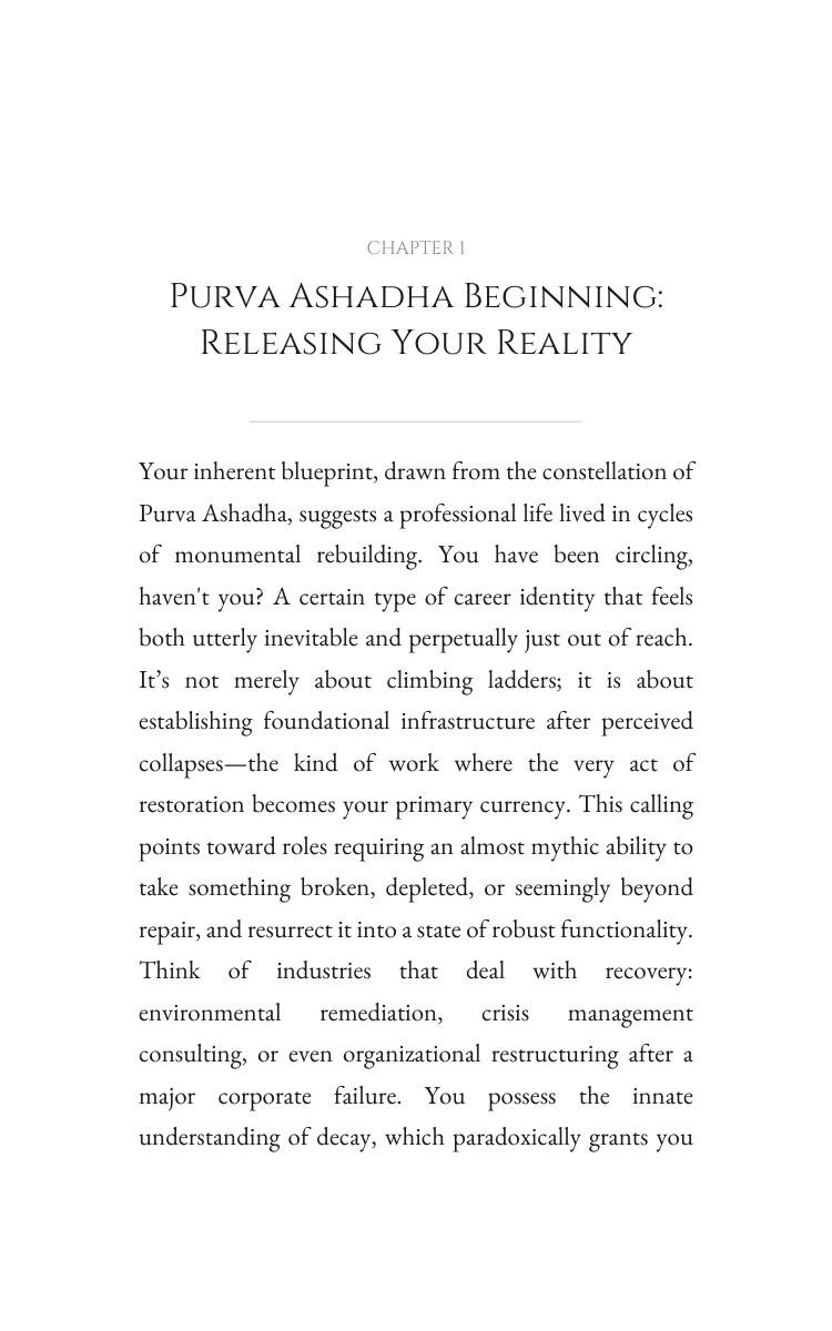 Purva Ashadha: Career Ascension: Amplify Your Craft interior preview