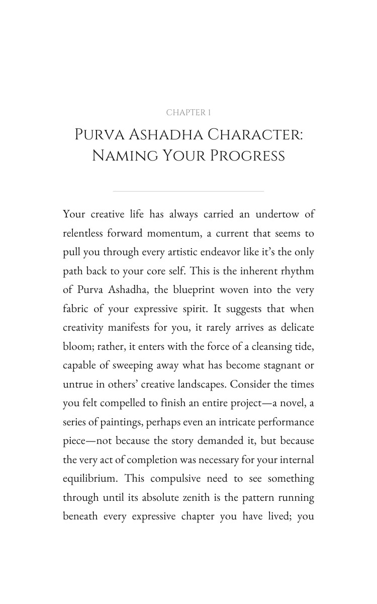 Purva Ashadha Creativity Companion: Intensify Your Desire interior preview