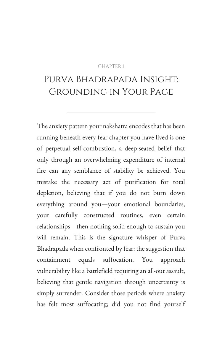 Purva Bhadrapada Anxiety Accelerator: Activate Your Flame interior preview