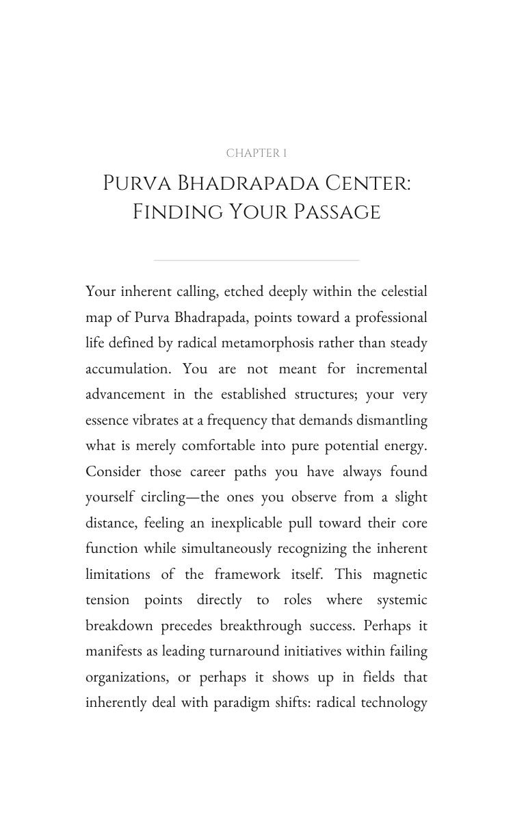 Purva Bhadrapada Career Manual: Engineer Your Transformation interior preview