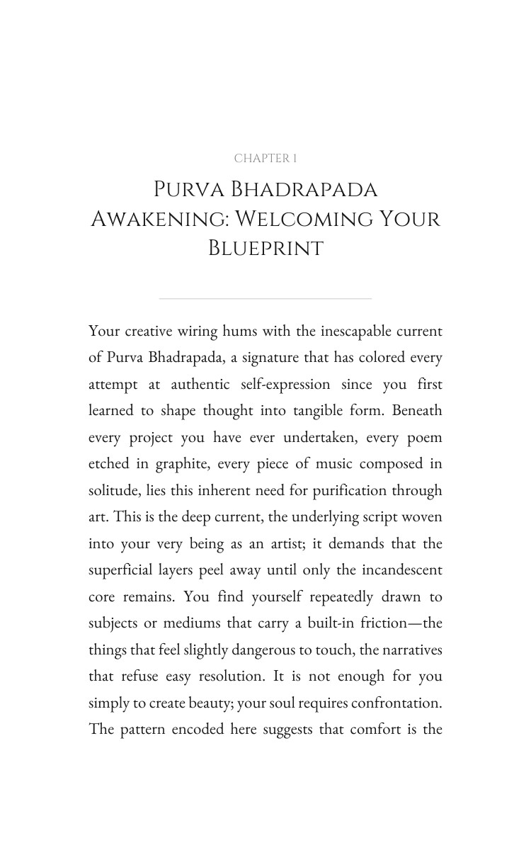Purva Bhadrapada Creativity Achievement Guide: Your Route Refined interior preview