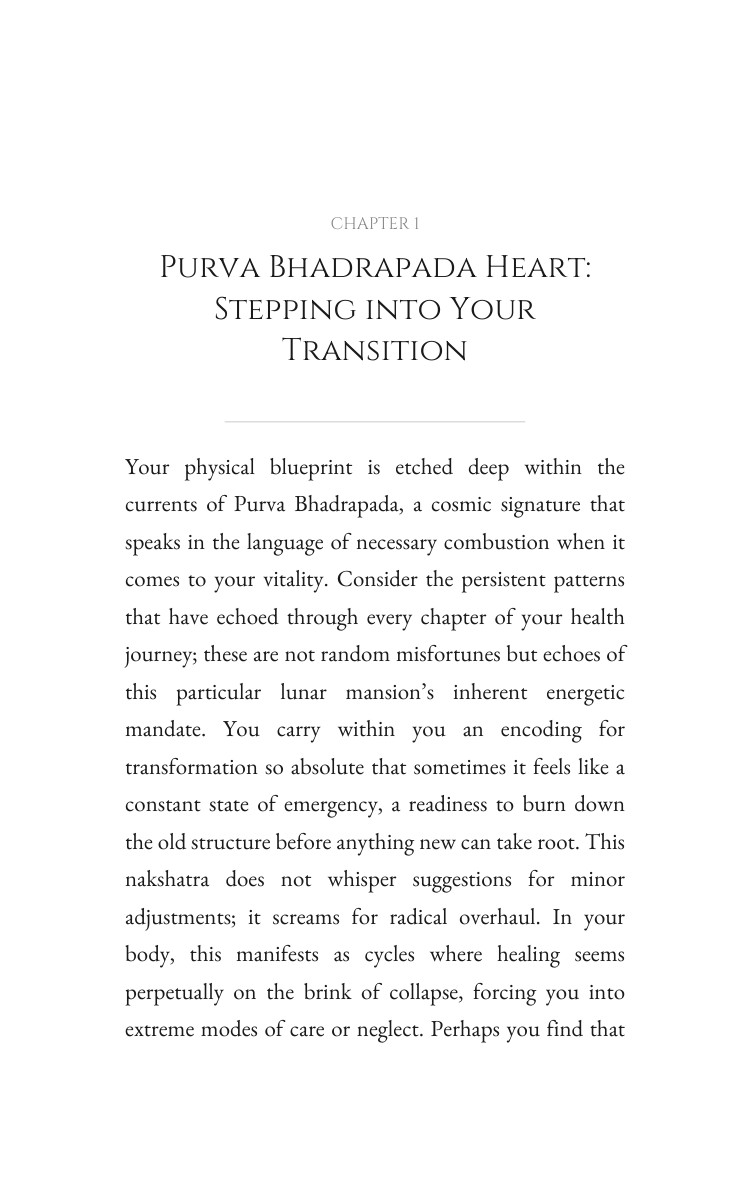 Purva Bhadrapada Health Framework: Your Craving Transcended interior preview