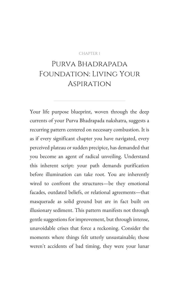 Purva Bhadrapada Life Purpose System: Multiply Your Chapter interior preview