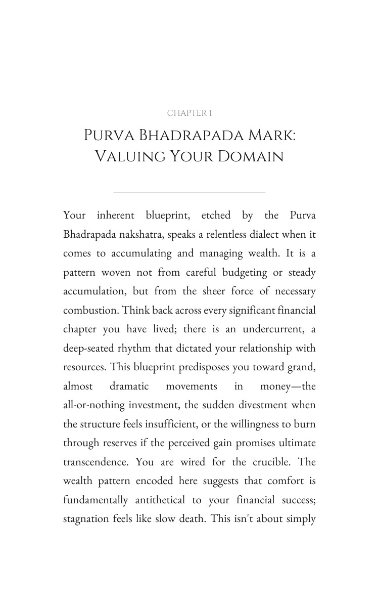 Purva Bhadrapada Money Companion: Your Metamorphosis Materialized interior preview