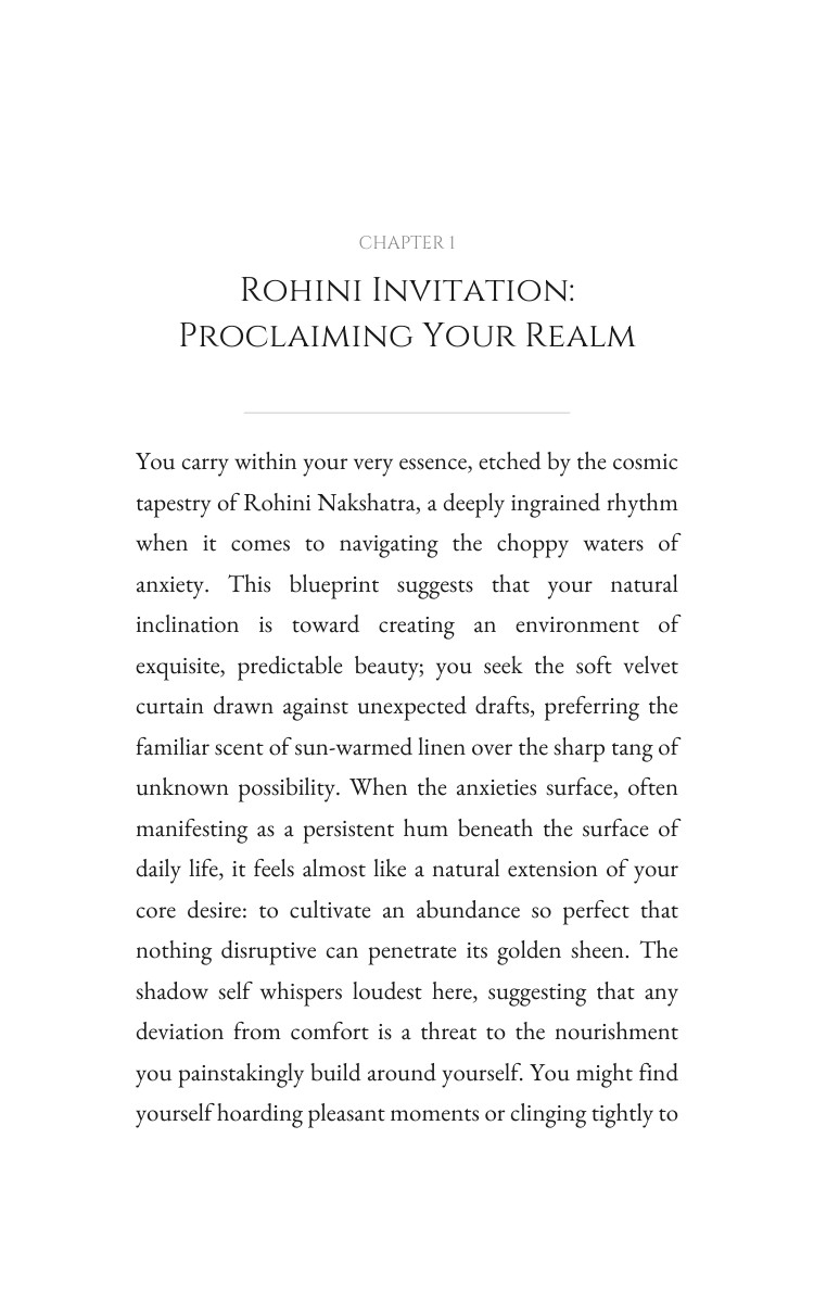 Rohini Anxiety Wisdom: Unlock Your Method interior preview