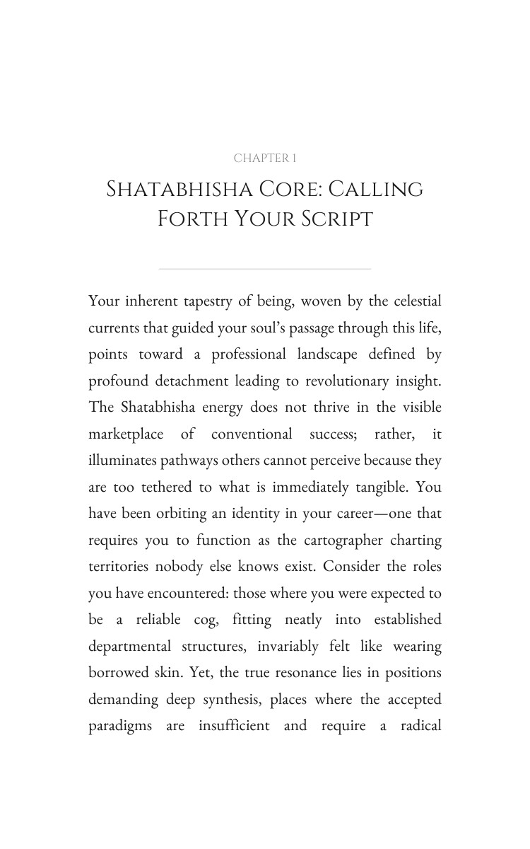 Shatabhisha Career Guidebook: Your Force Awakened interior preview