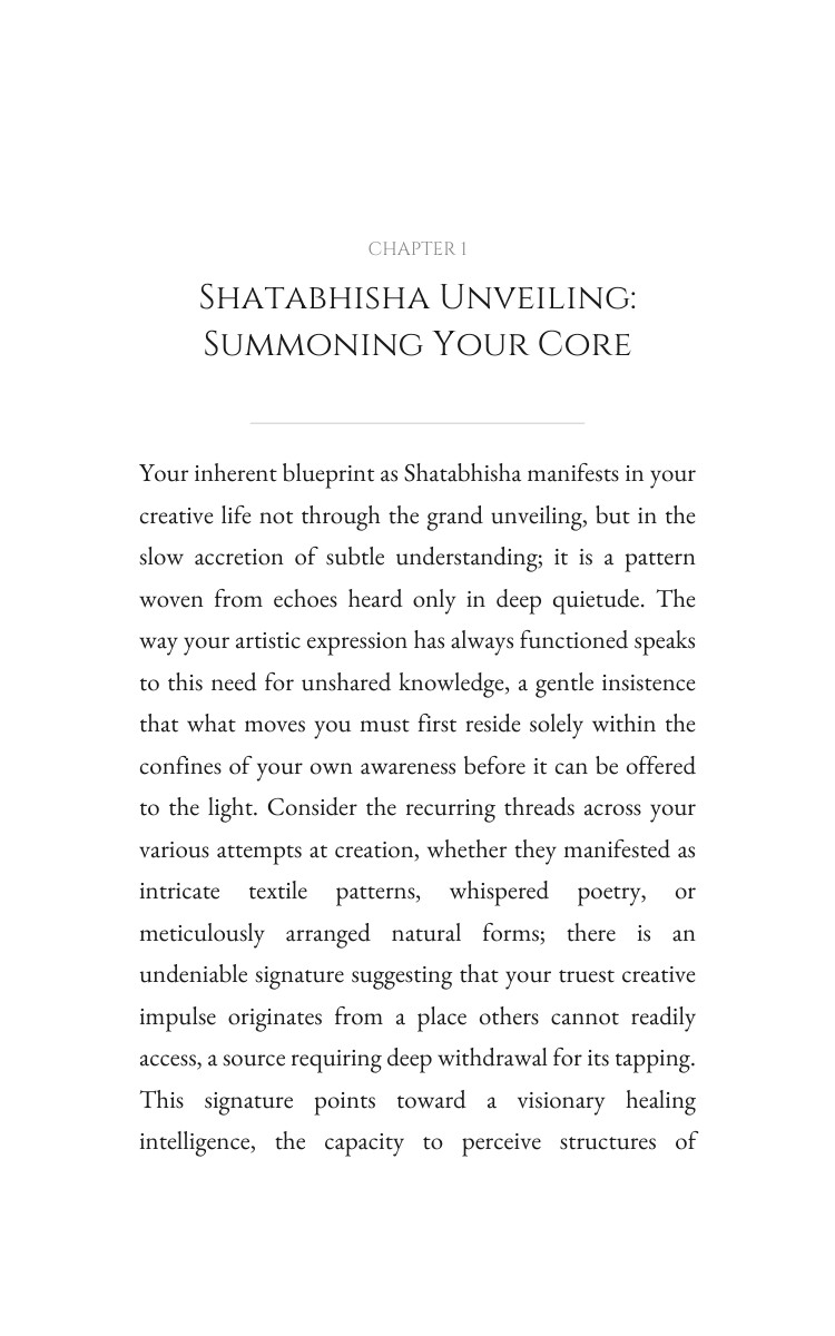 Shatabhisha Mastery: Creativity: Your Realm Actualized interior preview