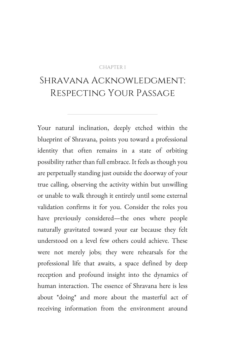 Shravana Career Atlas: Your Journey Path interior preview
