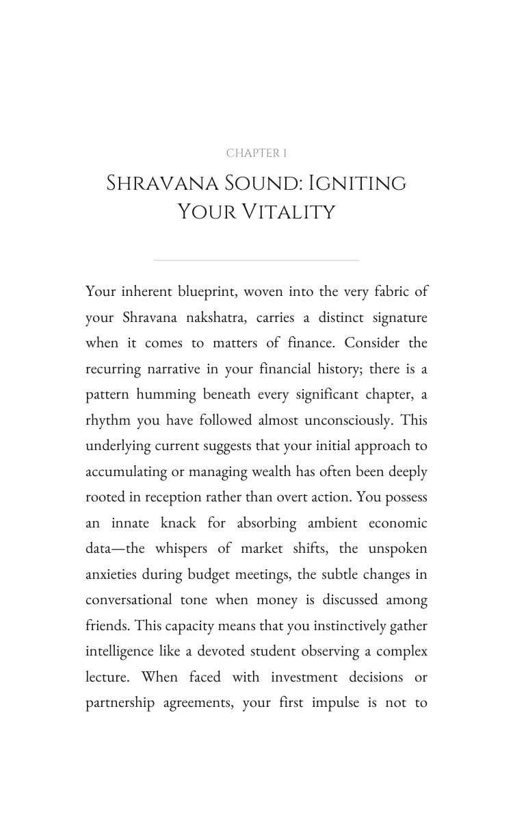 Shravana Money Integration: Your Expression Mastery interior preview